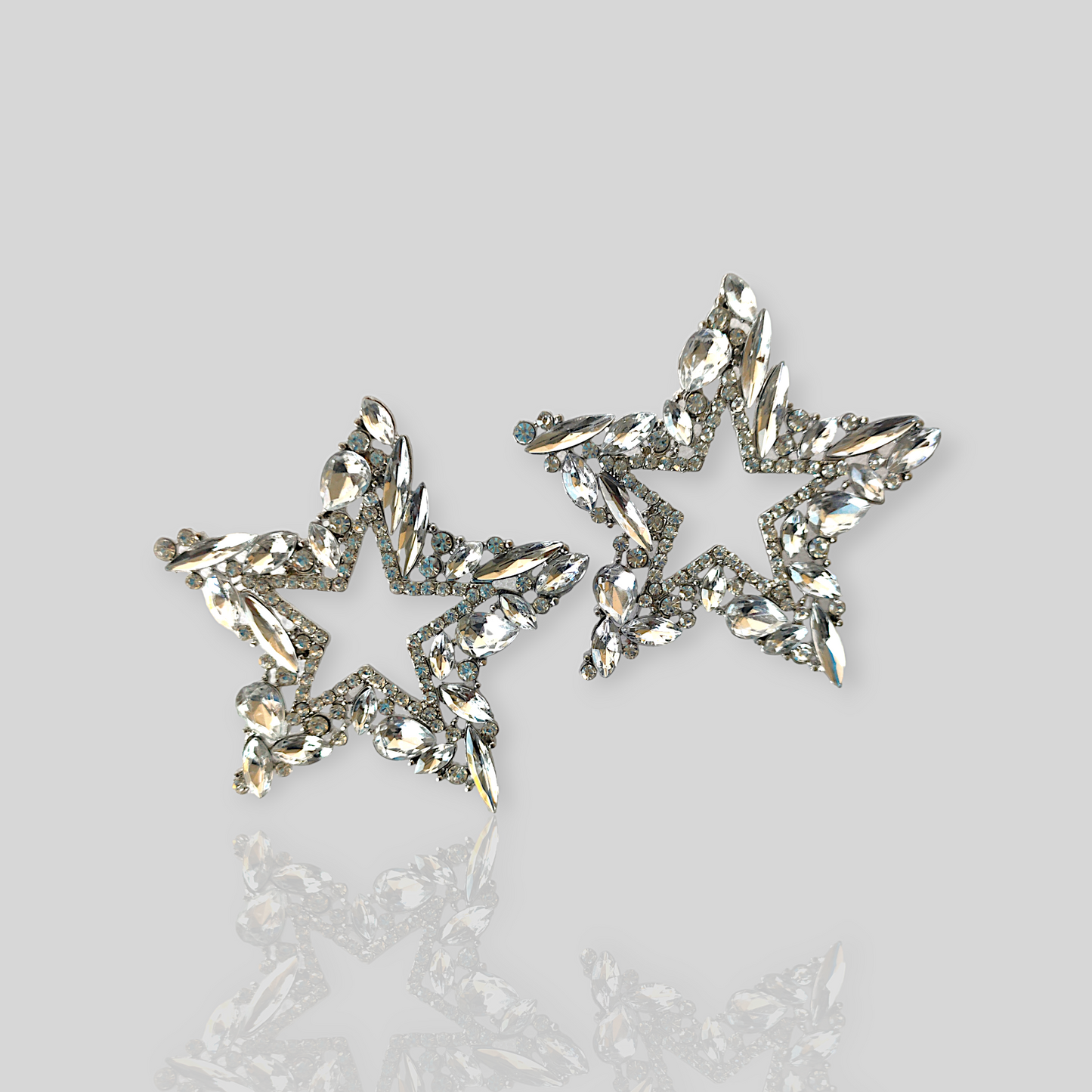 STARGIRL Silver Bold Statement Earrings