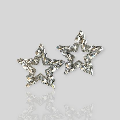 STARGIRL Silver Bold Statement Earrings